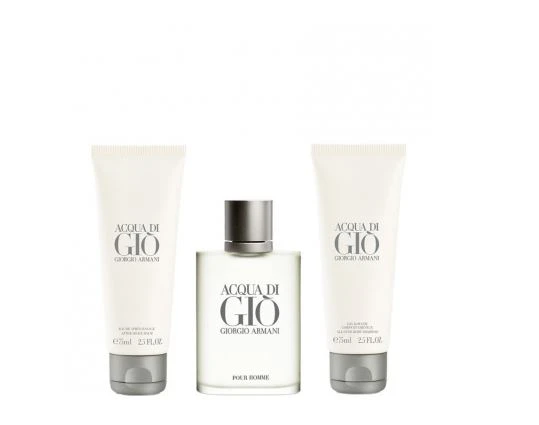 Giorgio Armani ARMANI ACQUA DI GIO UOMO KIT Eau De Toilette 50ml + DOCCIASCHIUMA 75ml + After Shave Balm BALSAMO 75ml 1 Giorgio Armani ARMANI ACQUA DI GIO UOMO KIT Eau De Toilette 50ml + DOCCIASCHIUMA 75ml + After Shave Balm BALSAMO 75ml
